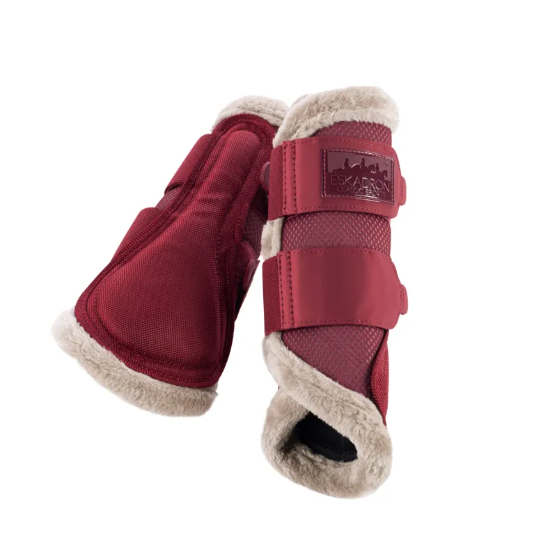 Eskadron Classic Sports Mesh Faux Fur Tendon Boots Rustic Red